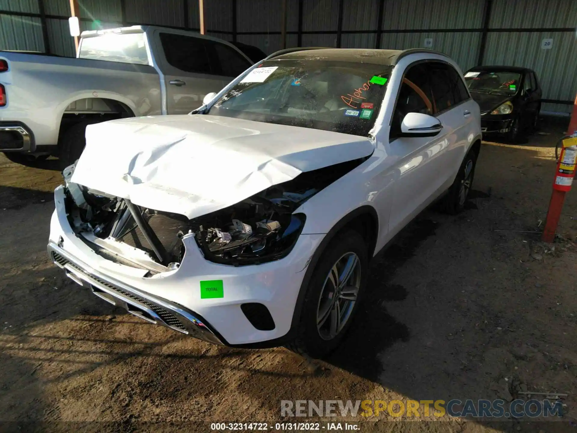 2 Photograph of a damaged car WDC0G8DB8LF682093 MERCEDES-BENZ GLC 2020