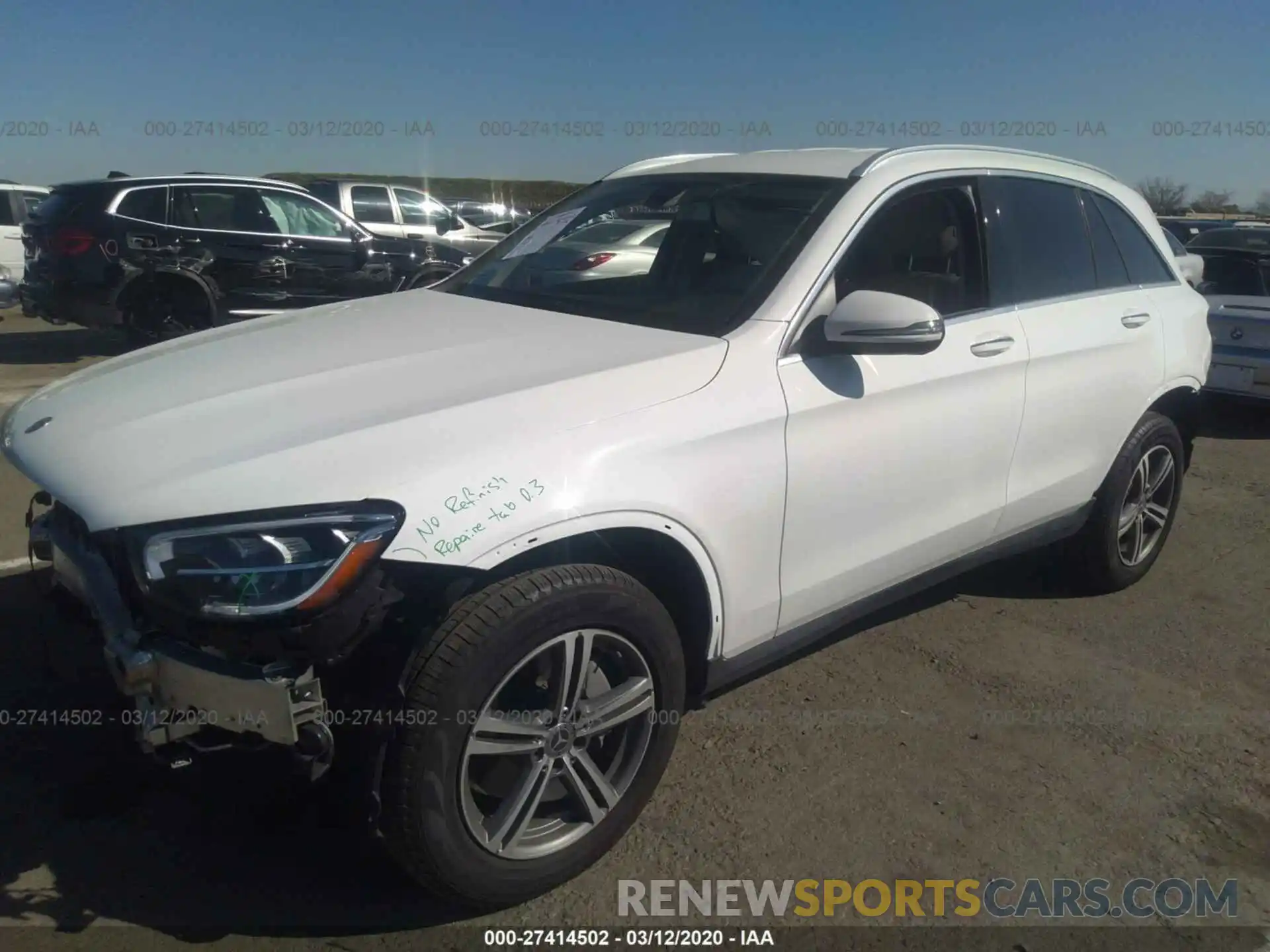 2 Photograph of a damaged car WDC0G8DB9LF677694 MERCEDES-BENZ GLC 2020