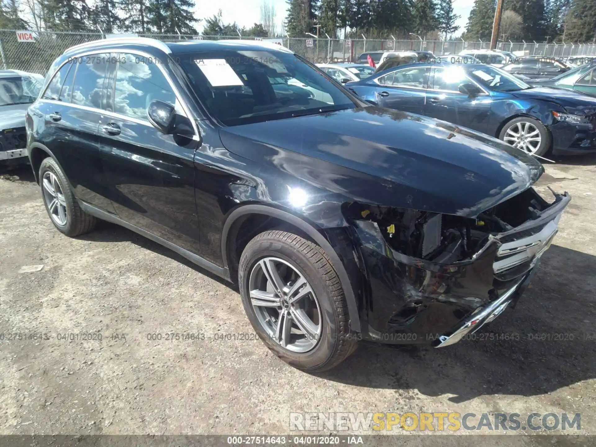 1 Photograph of a damaged car WDC0G8EB0LF708023 MERCEDES-BENZ GLC 2020