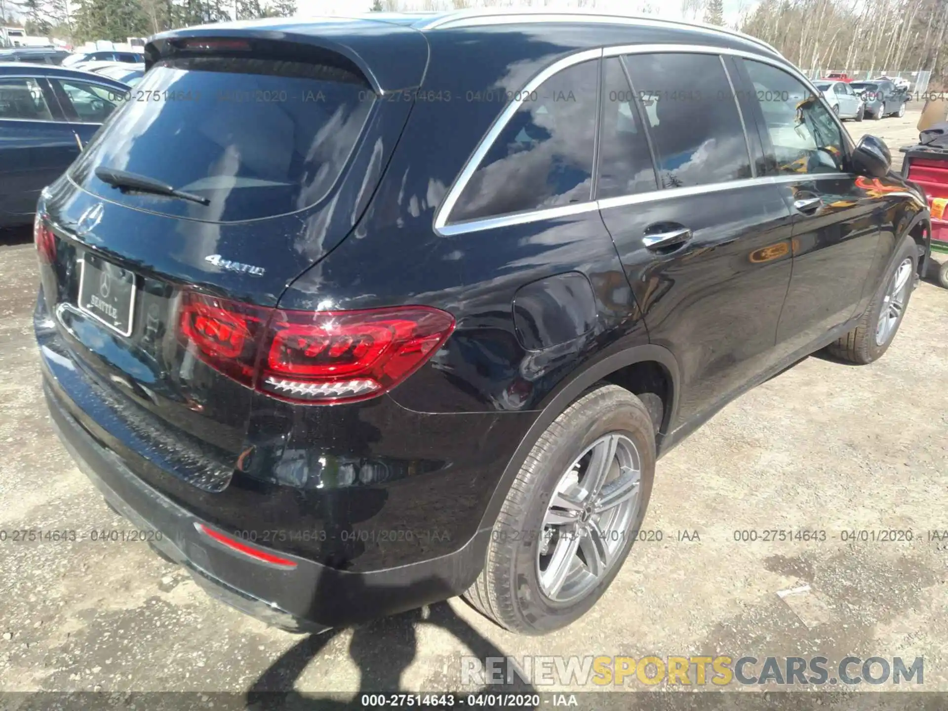 4 Фотография поврежденного автомобиля WDC0G8EB0LF708023 MERCEDES-BENZ GLC 2020