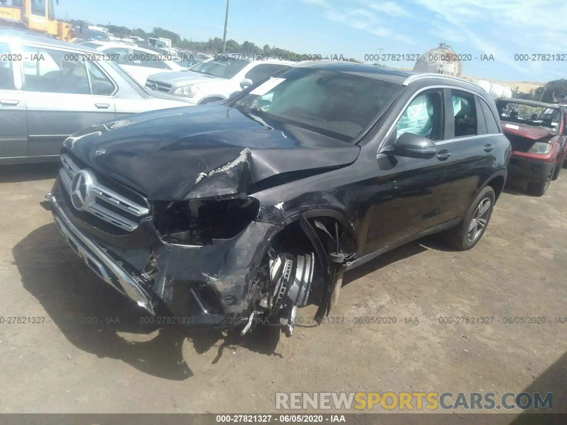 2 Фотография поврежденного автомобиля WDC0G8EB4LF705142 MERCEDES-BENZ GLC 2020