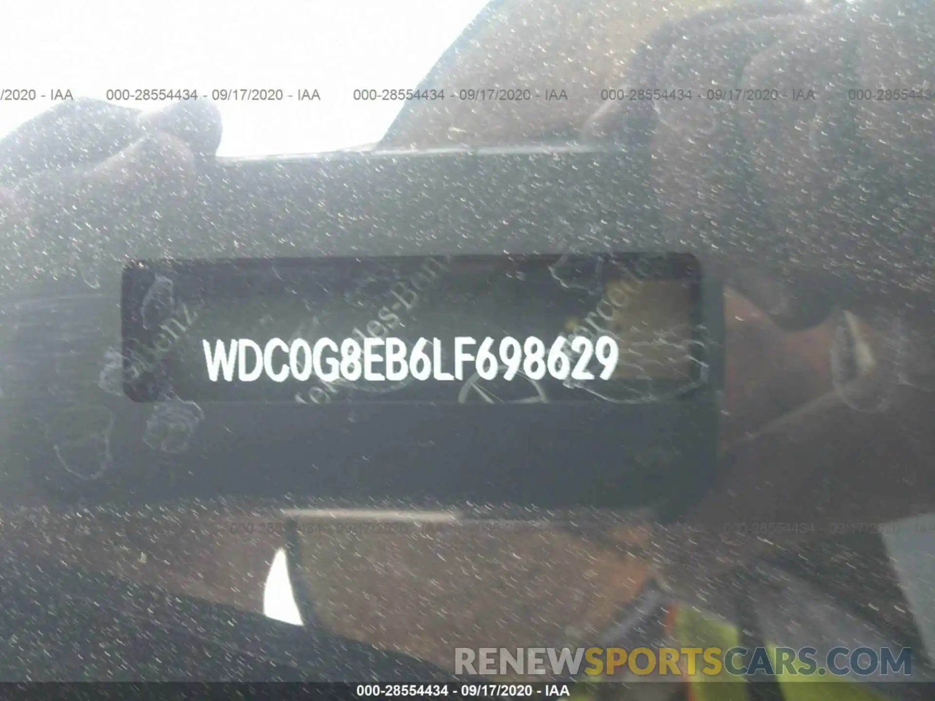 9 Фотография поврежденного автомобиля WDC0G8EB6LF698629 MERCEDES-BENZ GLC 2020