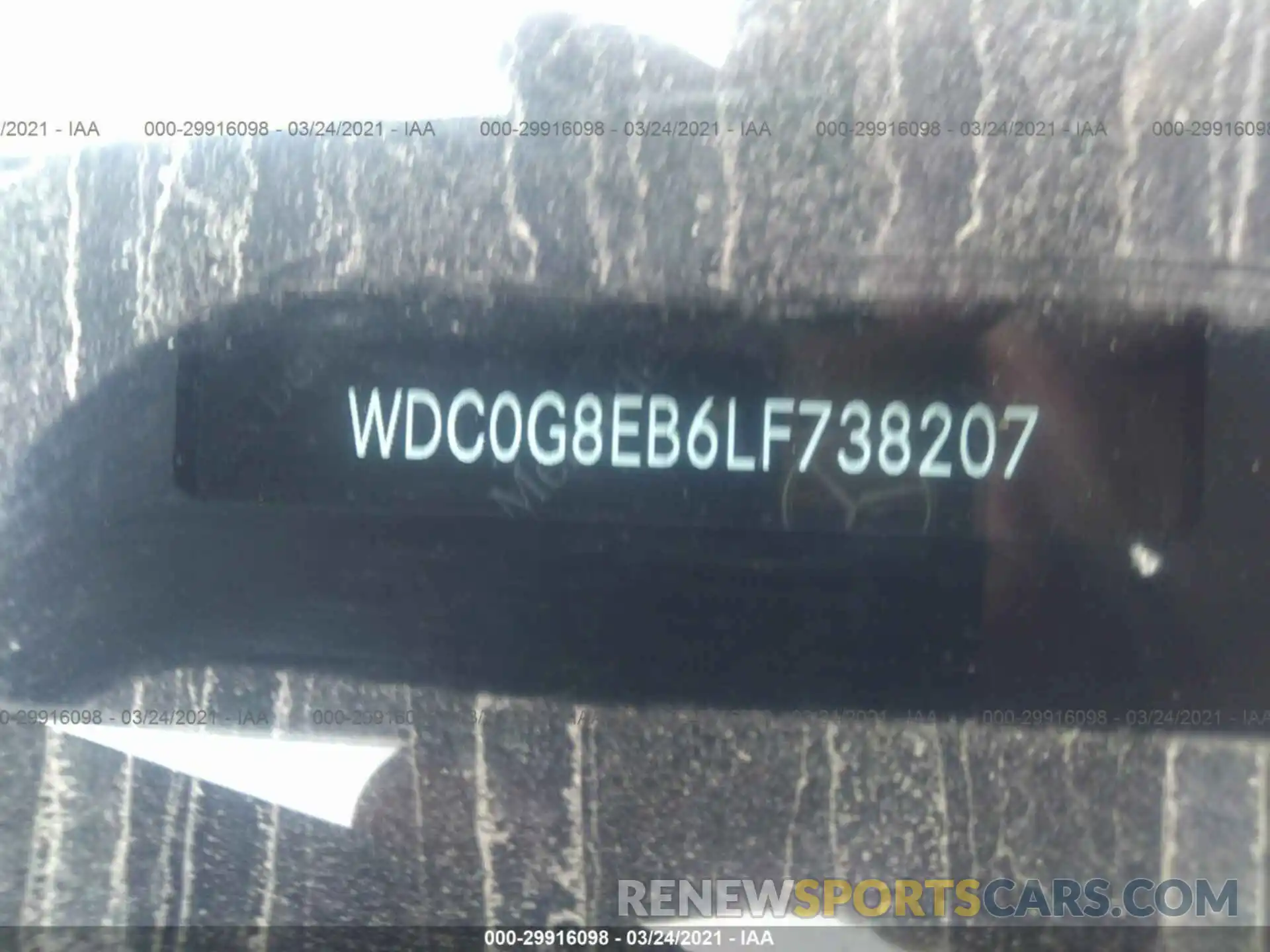 9 Фотография поврежденного автомобиля WDC0G8EB6LF738207 MERCEDES-BENZ GLC 2020