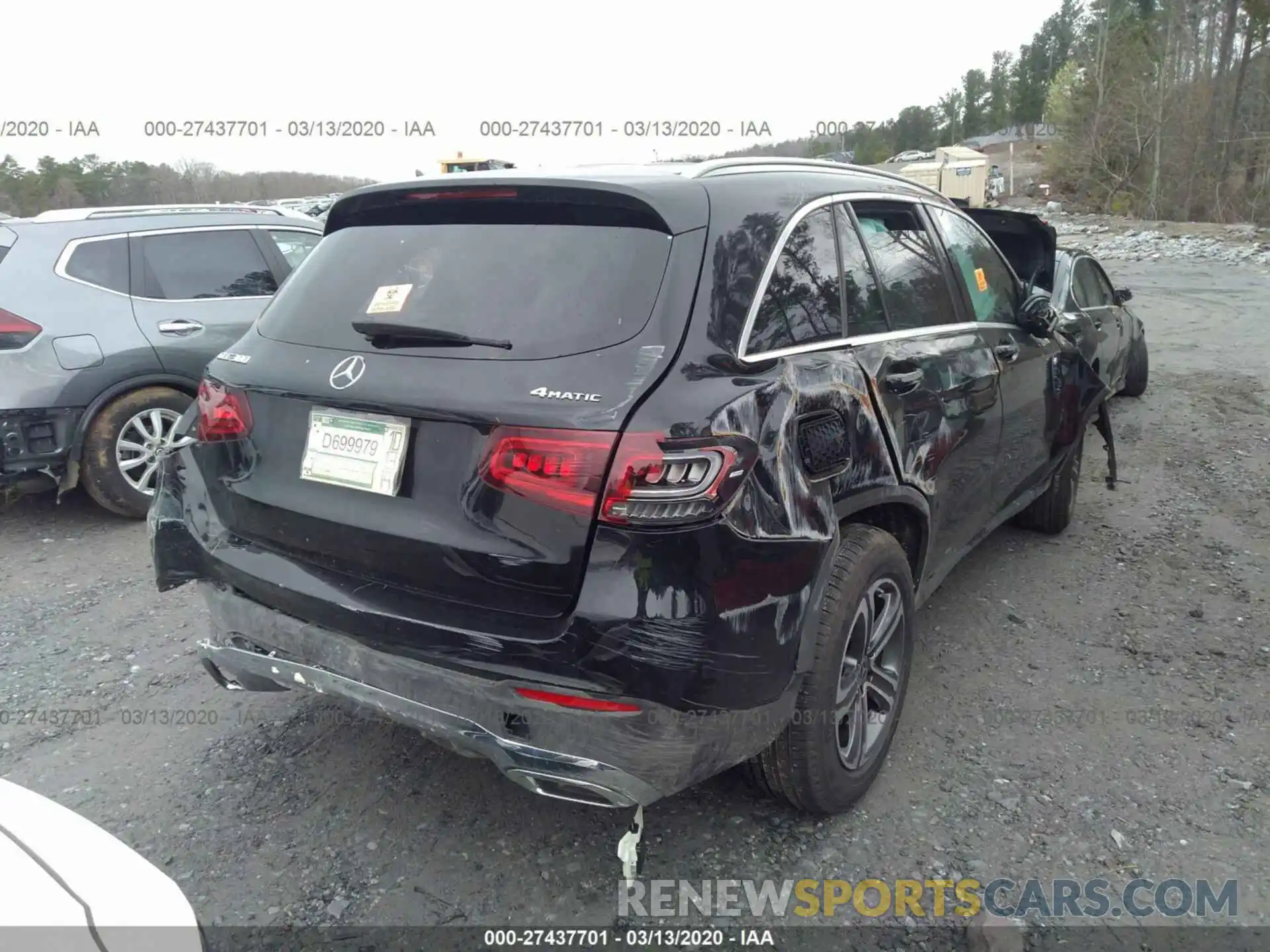 4 Фотография поврежденного автомобиля WDC0G8EB8LF711901 MERCEDES-BENZ GLC 2020
