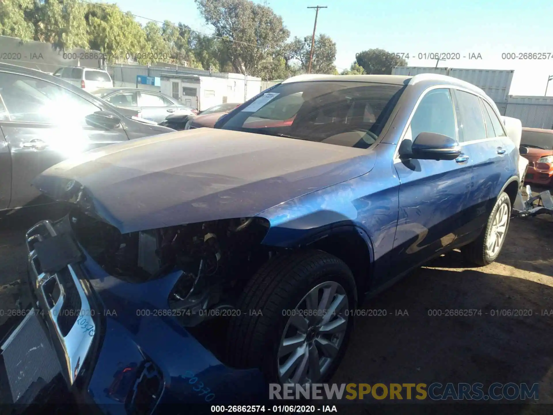 2 Photograph of a damaged car WDC0G8EBXLF672244 MERCEDES-BENZ GLC 2020