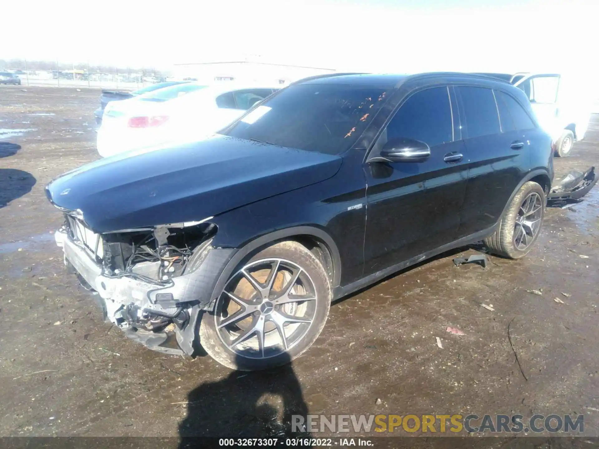 2 Photograph of a damaged car W1N0G6EB0MF898023 MERCEDES-BENZ GLC 2021