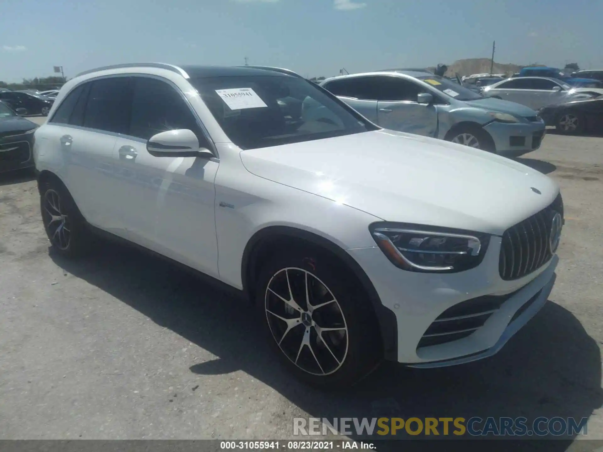 1 Photograph of a damaged car W1N0G6EB2MF954060 MERCEDES-BENZ GLC 2021