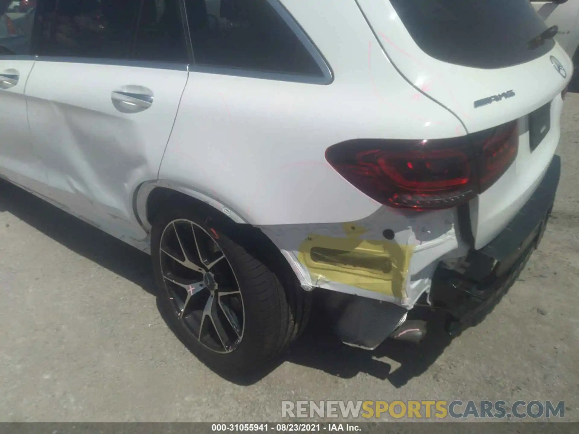 6 Photograph of a damaged car W1N0G6EB2MF954060 MERCEDES-BENZ GLC 2021