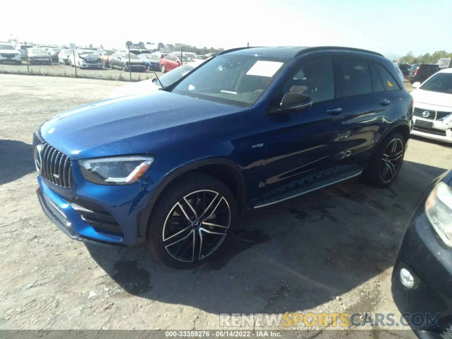 2 Photograph of a damaged car W1N0G6EB3MF982191 MERCEDES-BENZ GLC 2021