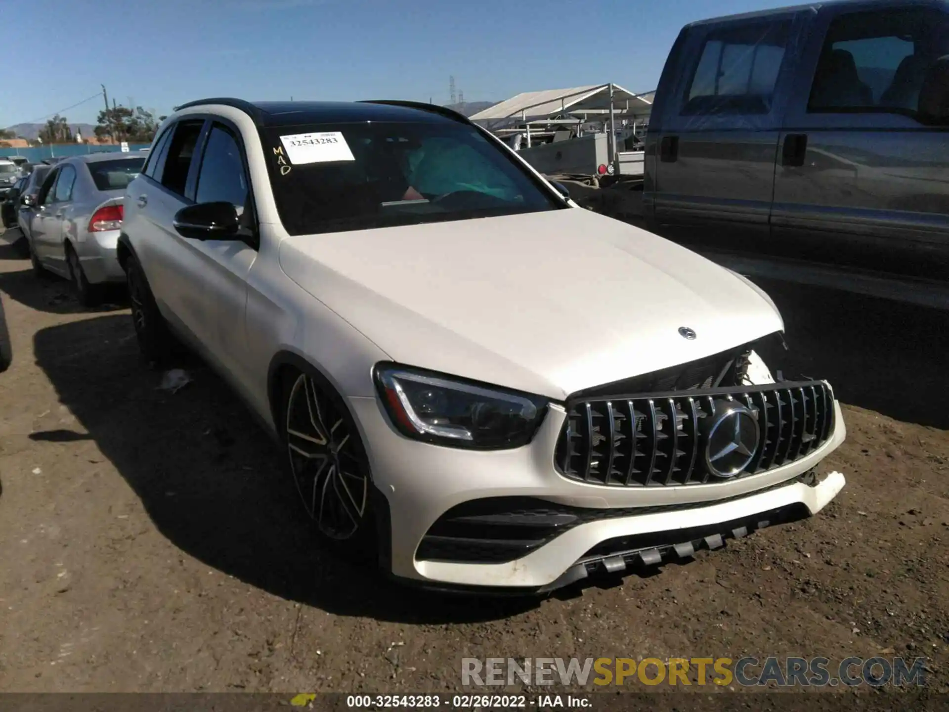 1 Photograph of a damaged car W1N0G6EB8MF944701 MERCEDES-BENZ GLC 2021