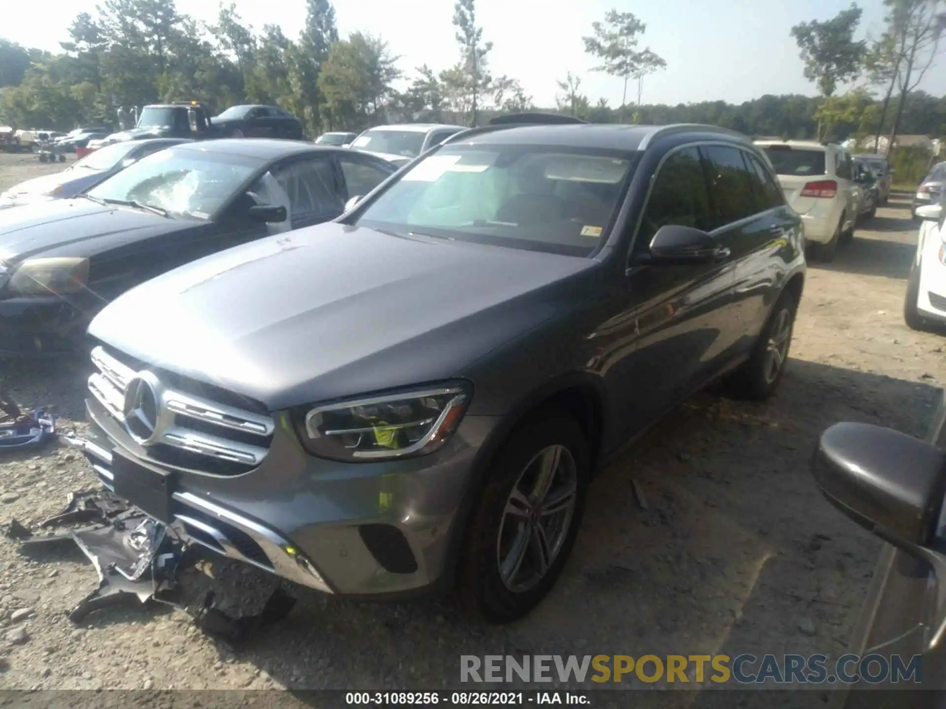 2 Photograph of a damaged car W1N0G8DB0MF875922 MERCEDES-BENZ GLC 2021