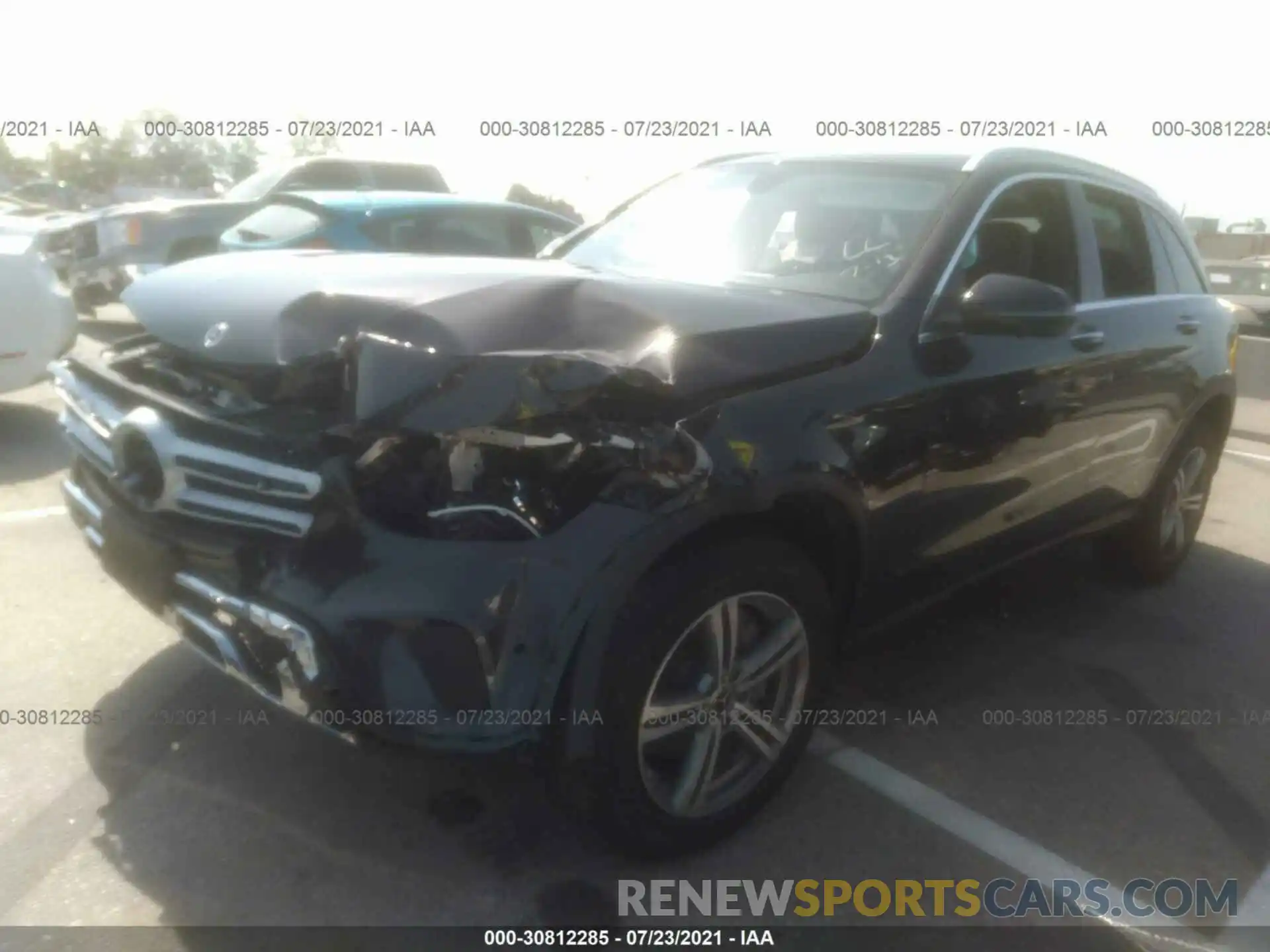 2 Photograph of a damaged car W1N0G8DB0MV268358 MERCEDES-BENZ GLC 2021