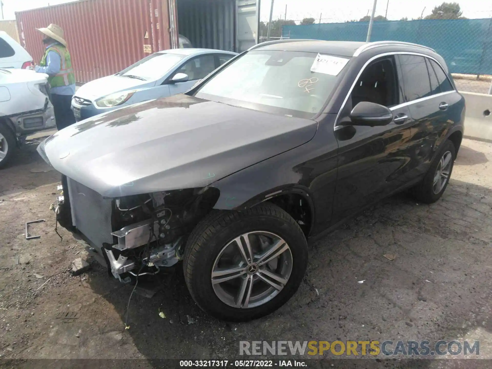 2 Photograph of a damaged car W1N0G8DB0MV281482 MERCEDES-BENZ GLC 2021