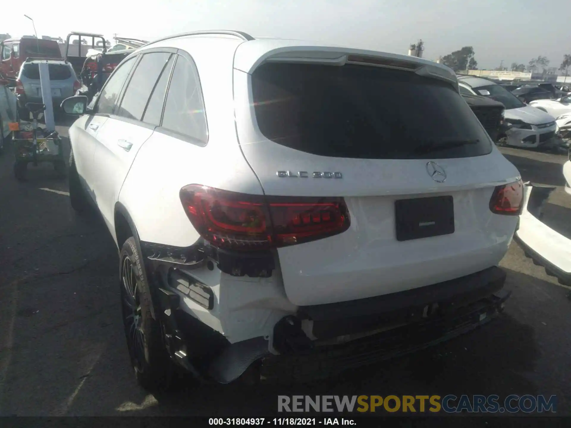 3 Photograph of a damaged car W1N0G8DB0MV283734 MERCEDES-BENZ GLC 2021