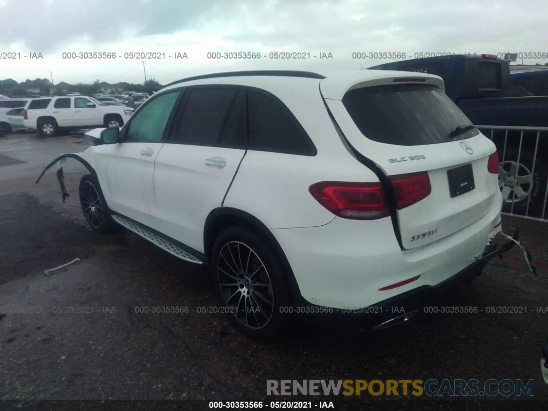 3 Фотография поврежденного автомобиля W1N0G8DB0MV291266 MERCEDES-BENZ GLC 2021