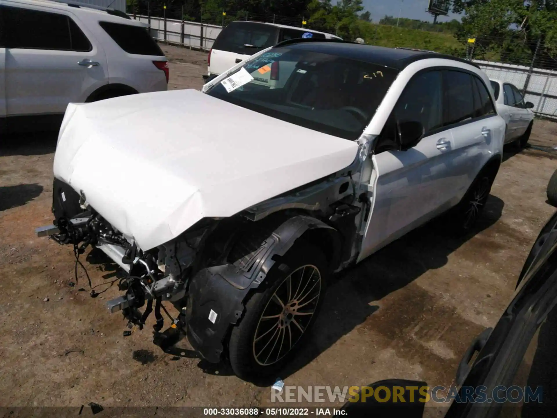 2 Photograph of a damaged car W1N0G8DB0MV322631 MERCEDES-BENZ GLC 2021