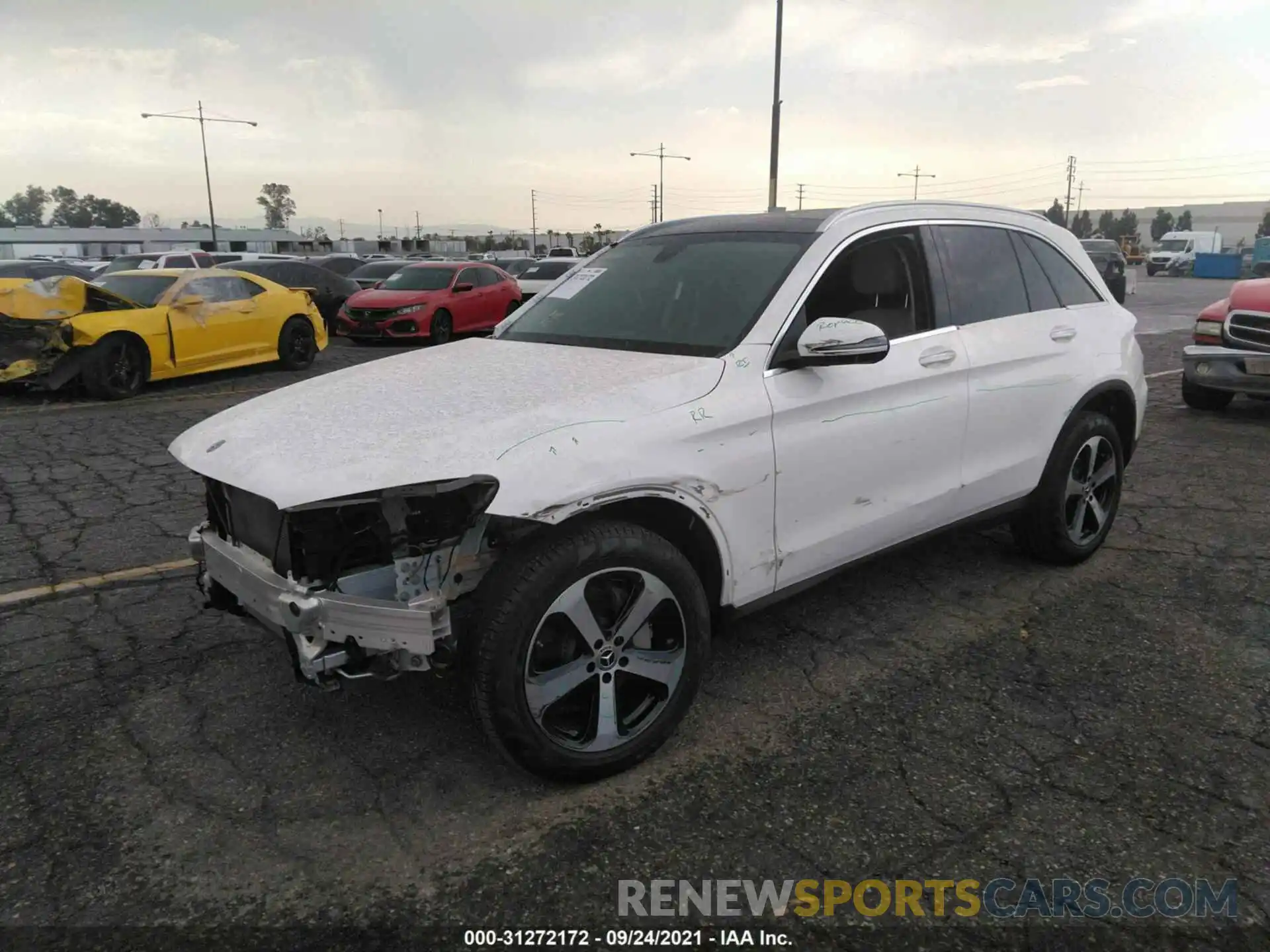 2 Photograph of a damaged car W1N0G8DB1MV263119 MERCEDES-BENZ GLC 2021