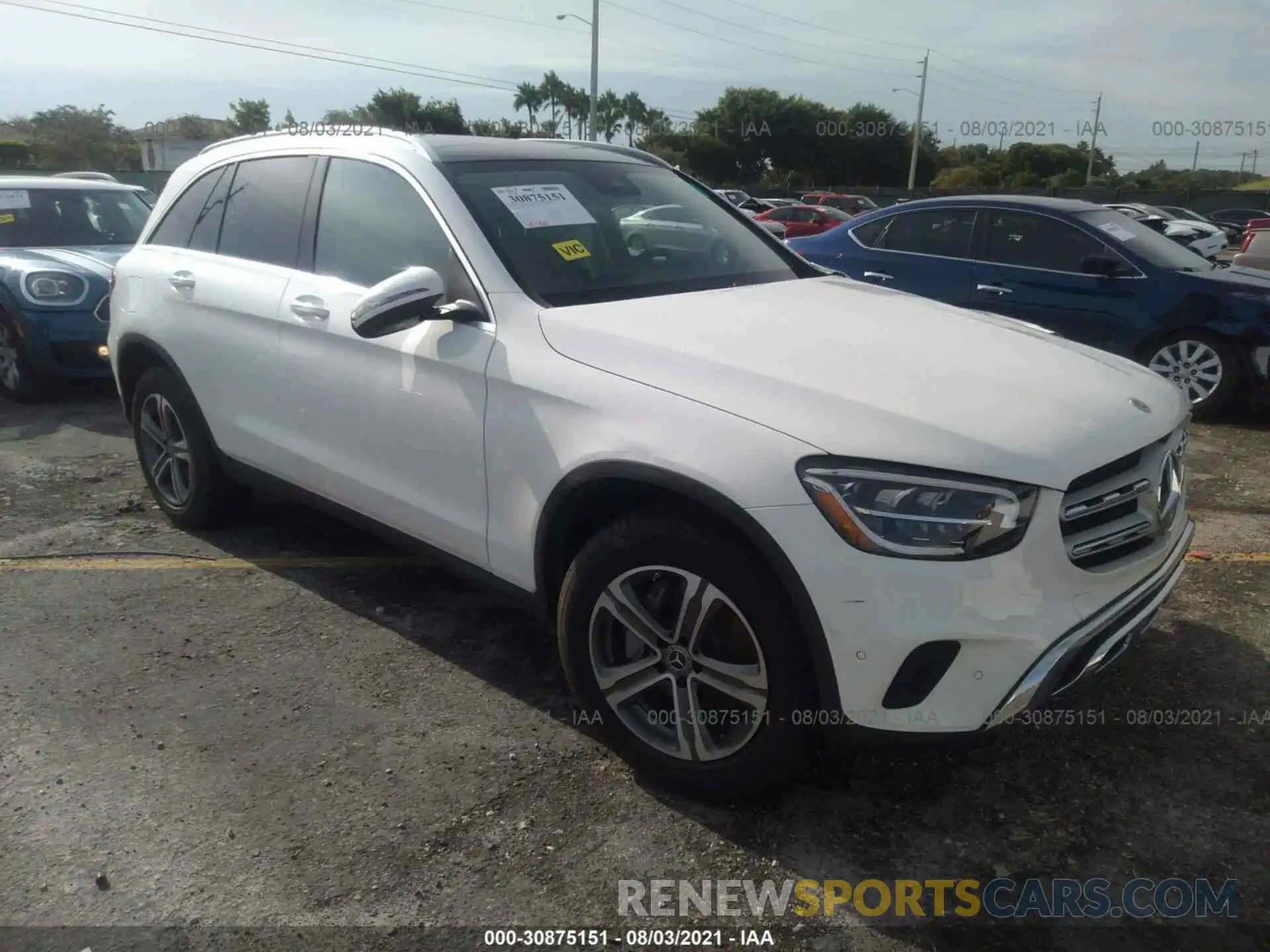 1 Photograph of a damaged car W1N0G8DB2MF926112 MERCEDES-BENZ GLC 2021