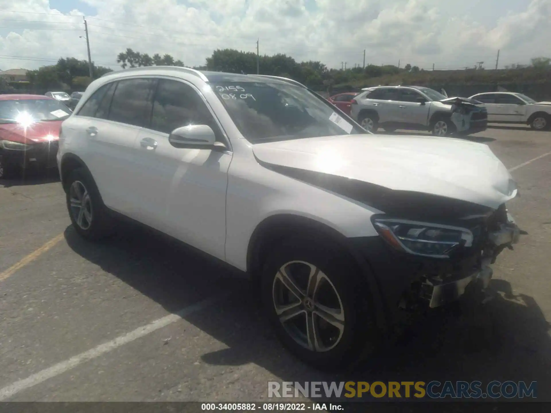 1 Photograph of a damaged car W1N0G8DB2MF962155 MERCEDES-BENZ GLC 2021