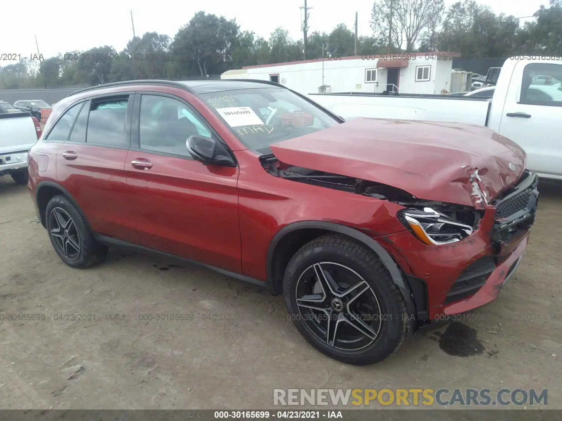 1 Photograph of a damaged car W1N0G8DB2MV263727 MERCEDES-BENZ GLC 2021