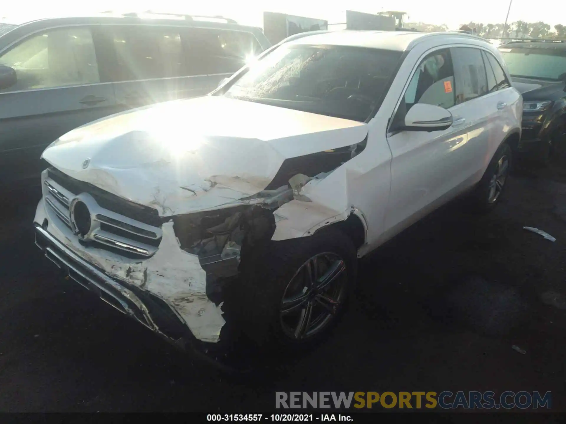 2 Фотография поврежденного автомобиля W1N0G8DB2MV272251 MERCEDES-BENZ GLC 2021