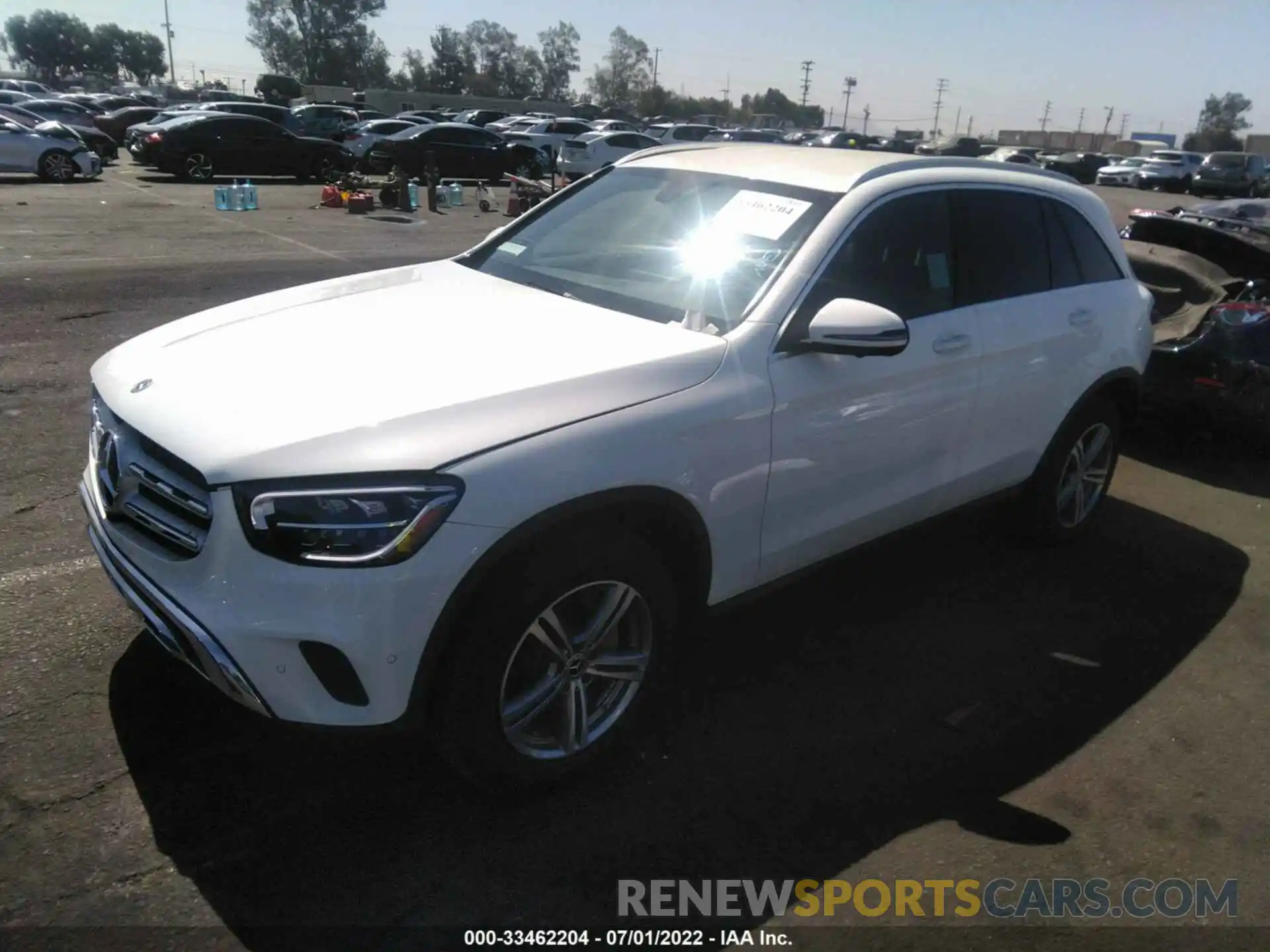 2 Photograph of a damaged car W1N0G8DB3MV312840 MERCEDES-BENZ GLC 2021