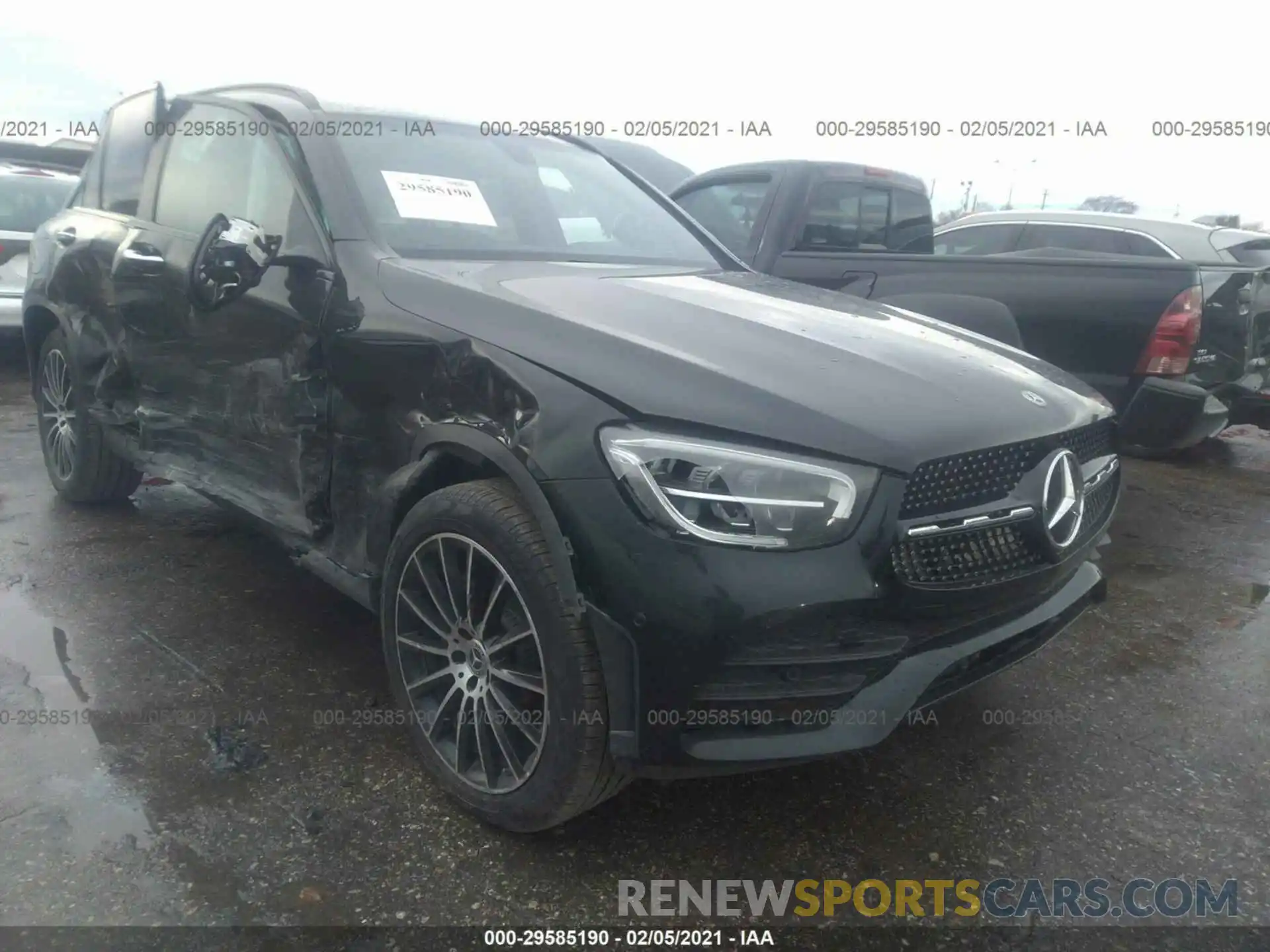 1 Photograph of a damaged car W1N0G8DB4MF871145 MERCEDES-BENZ GLC 2021