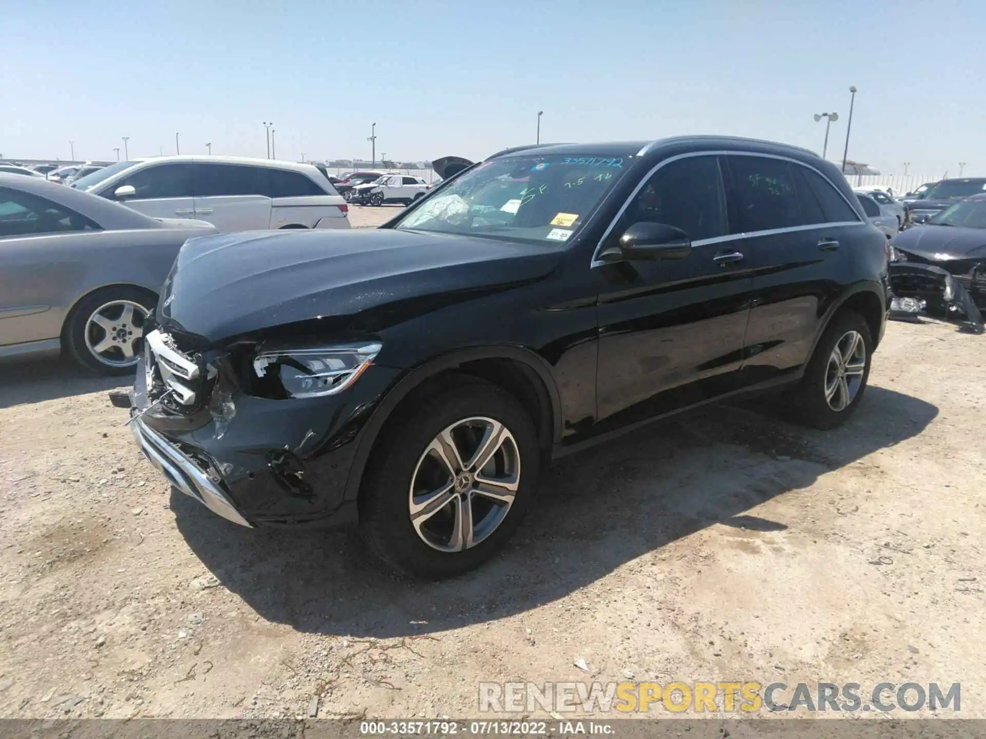 2 Photograph of a damaged car W1N0G8DB4MV279900 MERCEDES-BENZ GLC 2021