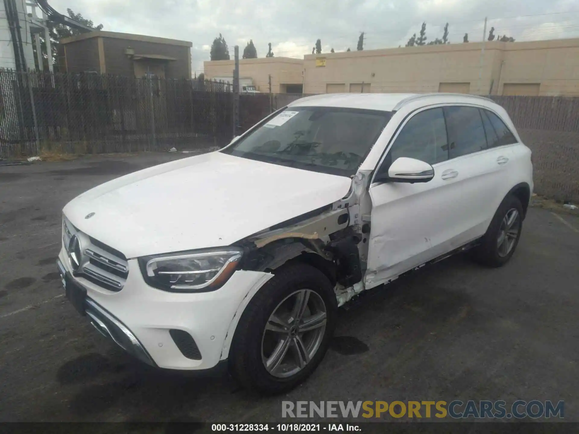 2 Photograph of a damaged car W1N0G8DB5MV267142 MERCEDES-BENZ GLC 2021