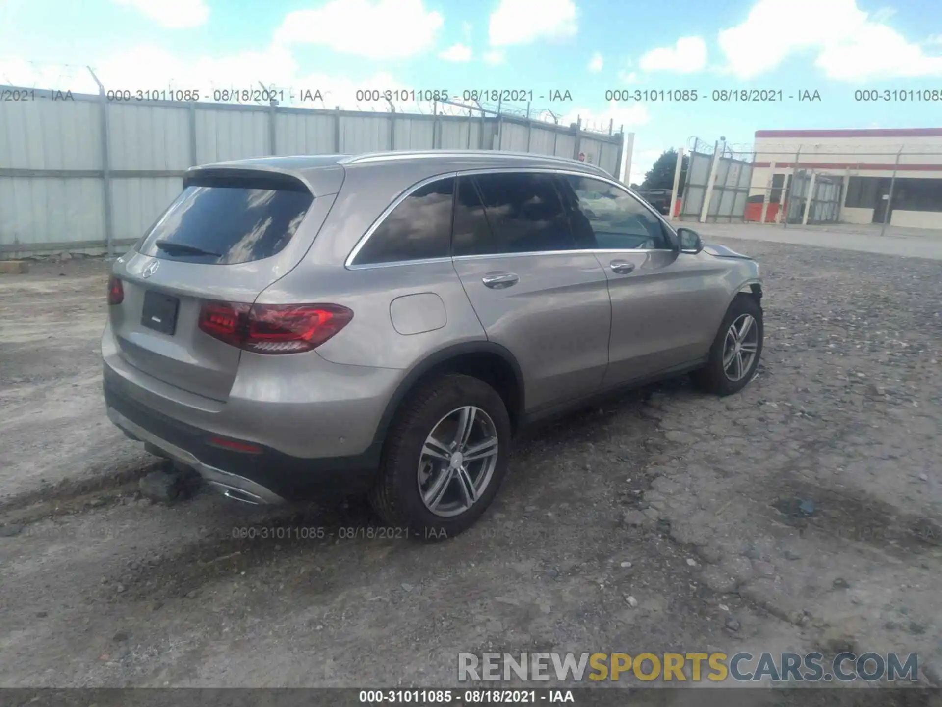 4 Фотография поврежденного автомобиля W1N0G8DB6MF867257 MERCEDES-BENZ GLC 2021