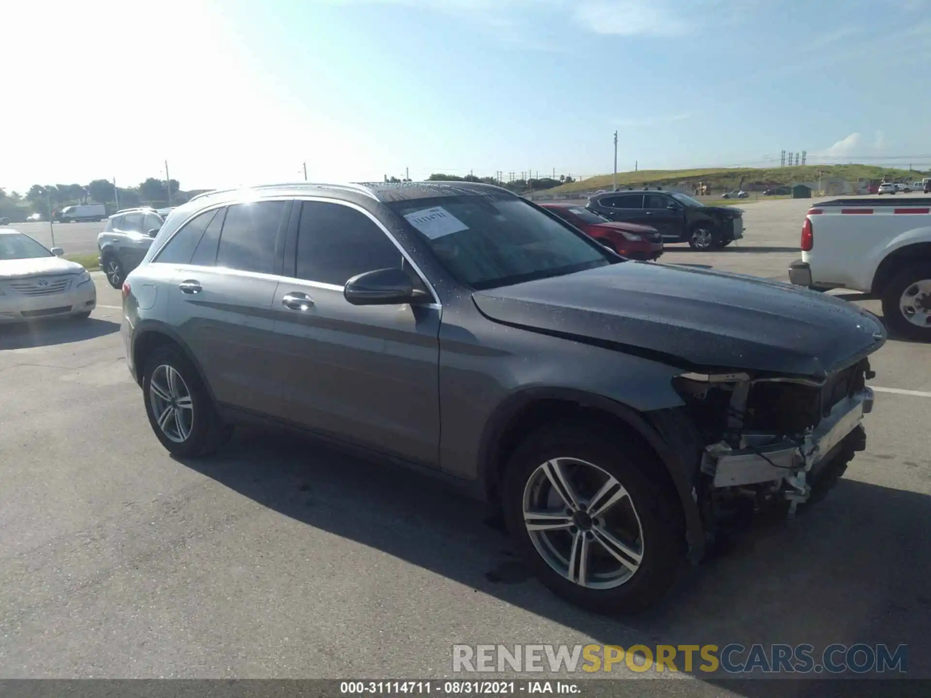 1 Photograph of a damaged car W1N0G8DB6MF872796 MERCEDES-BENZ GLC 2021