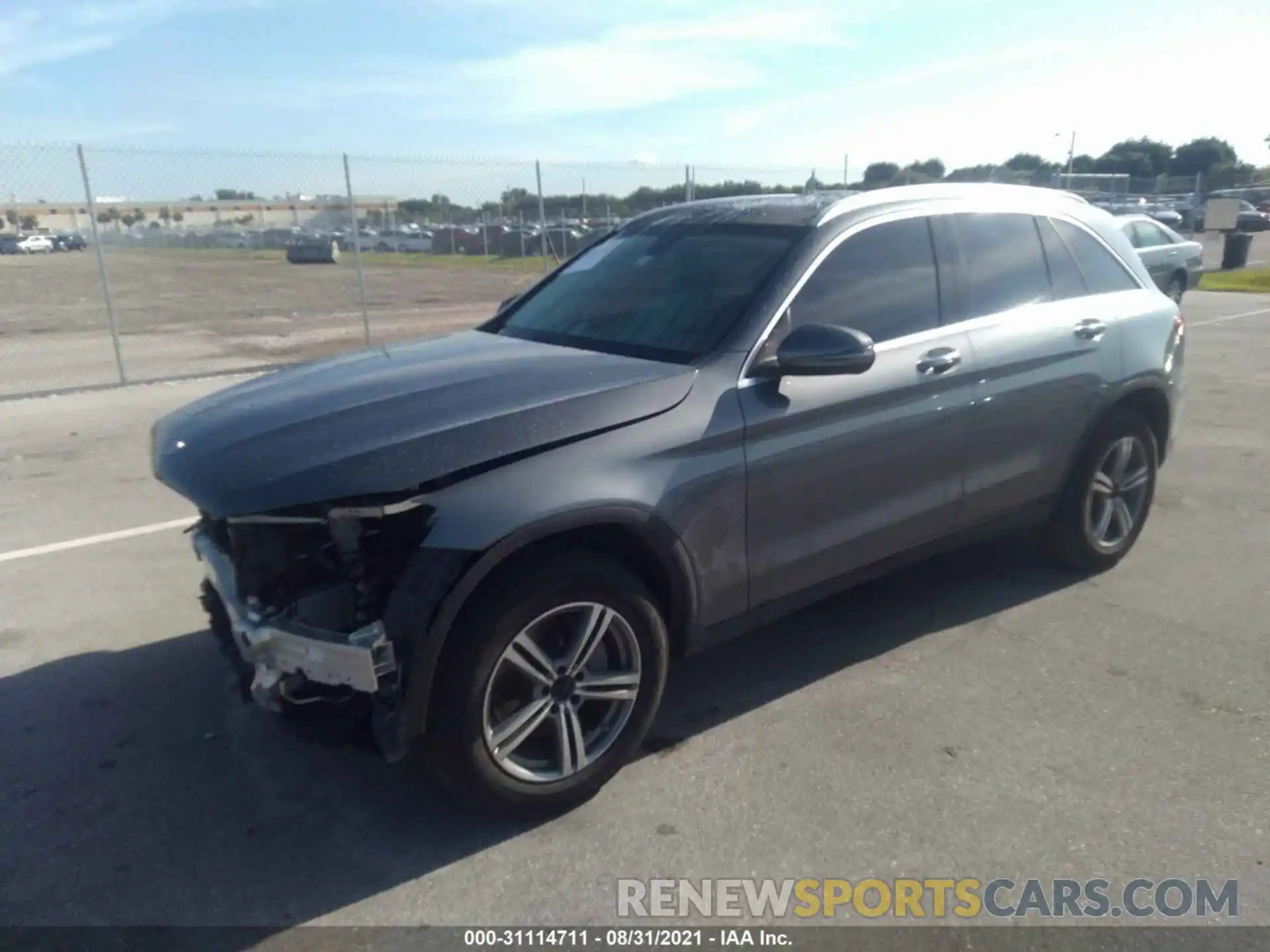 2 Photograph of a damaged car W1N0G8DB6MF872796 MERCEDES-BENZ GLC 2021