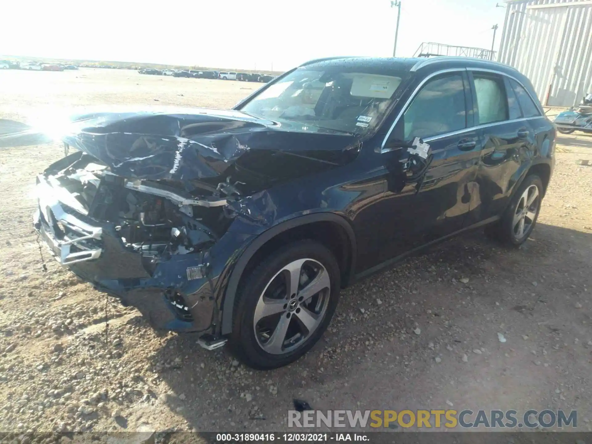 2 Photograph of a damaged car W1N0G8DB6MF974745 MERCEDES-BENZ GLC 2021