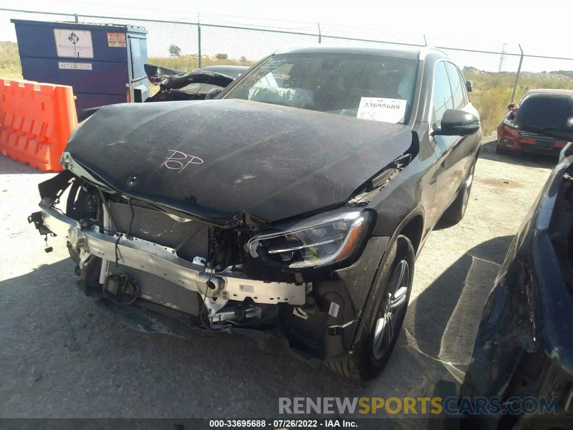 2 Photograph of a damaged car W1N0G8DB6MF992887 MERCEDES-BENZ GLC 2021