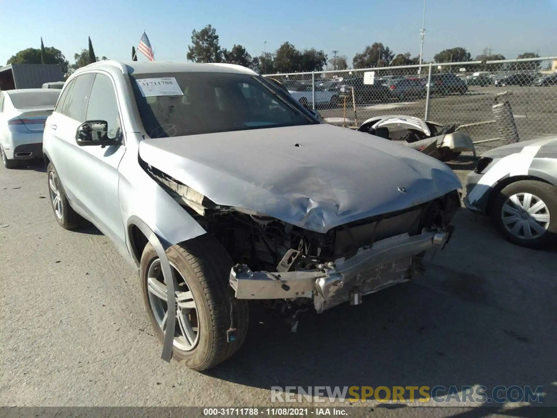 1 Photograph of a damaged car W1N0G8DB7MF962782 MERCEDES-BENZ GLC 2021