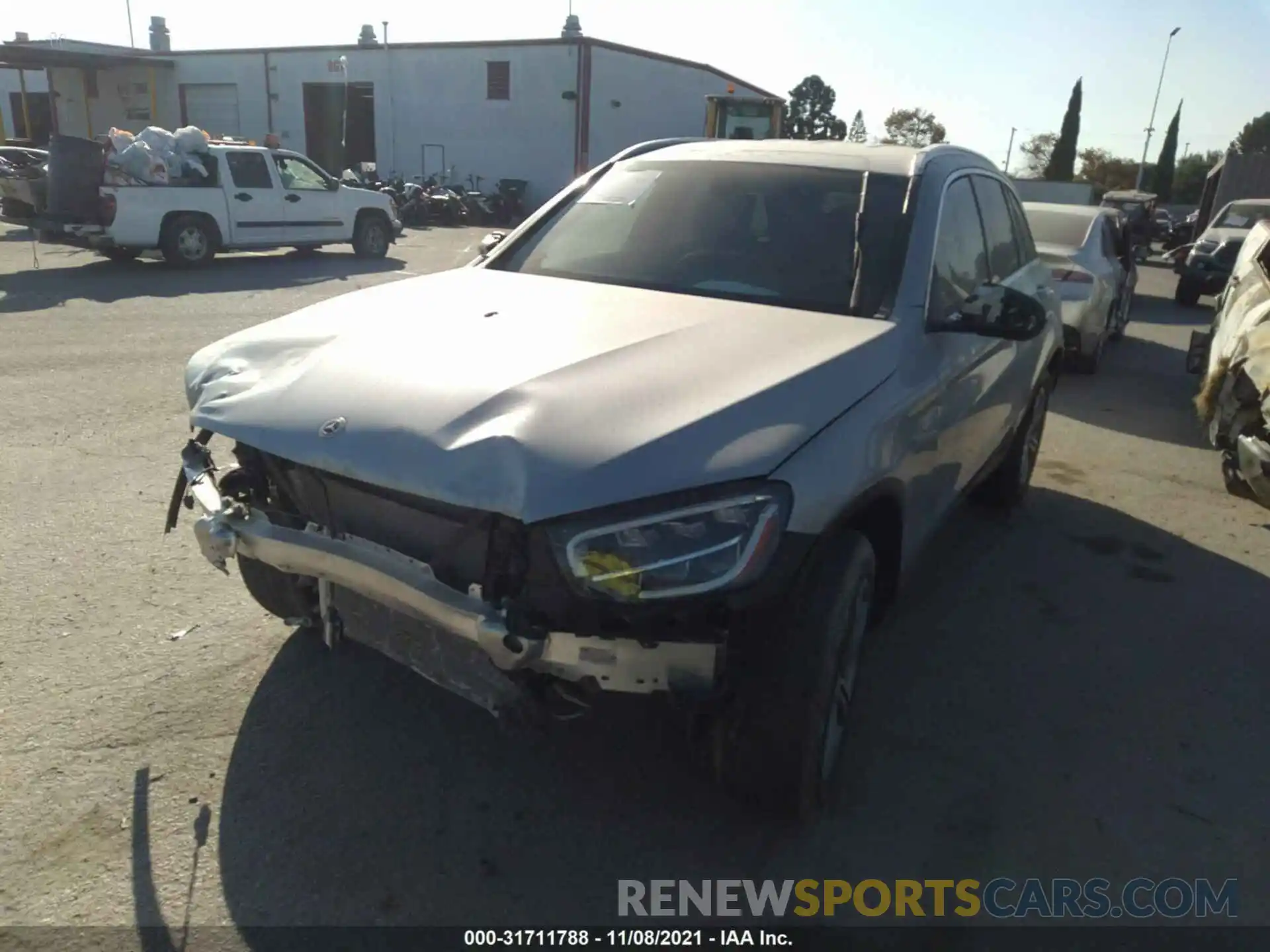 2 Photograph of a damaged car W1N0G8DB7MF962782 MERCEDES-BENZ GLC 2021