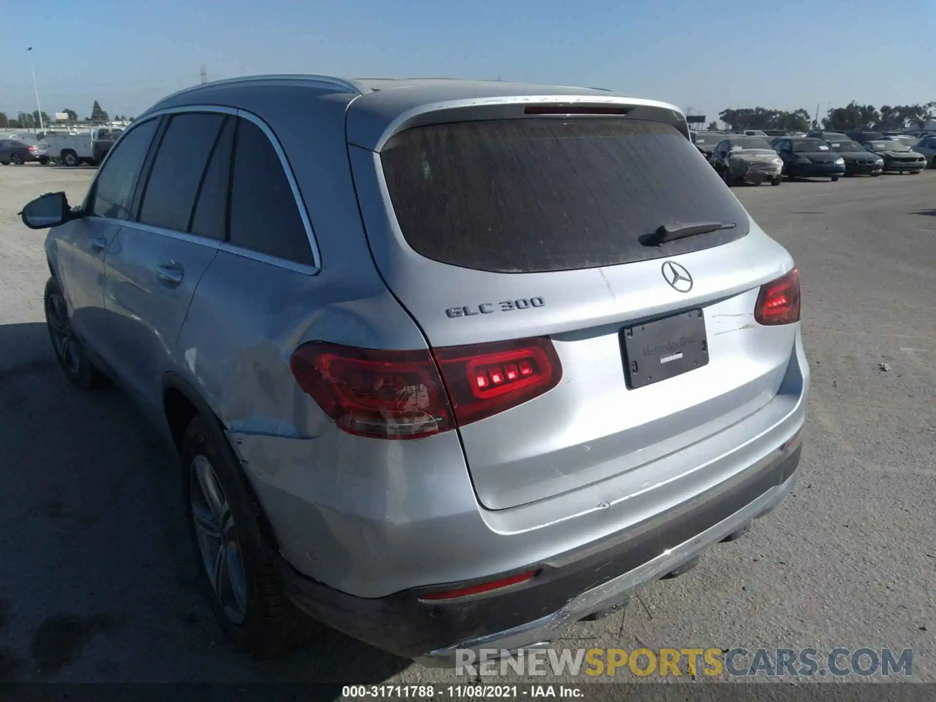 3 Photograph of a damaged car W1N0G8DB7MF962782 MERCEDES-BENZ GLC 2021