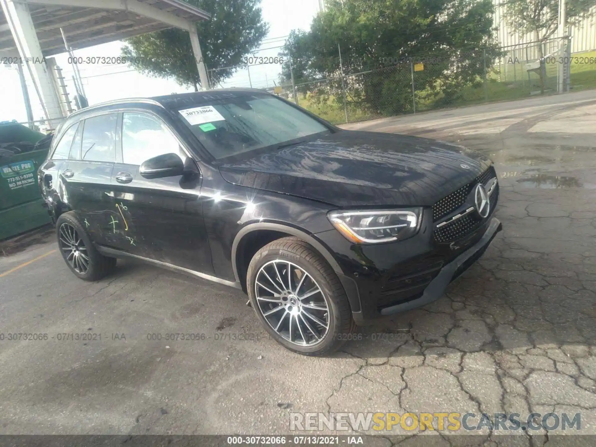 1 Photograph of a damaged car W1N0G8DB8MF958353 MERCEDES-BENZ GLC 2021