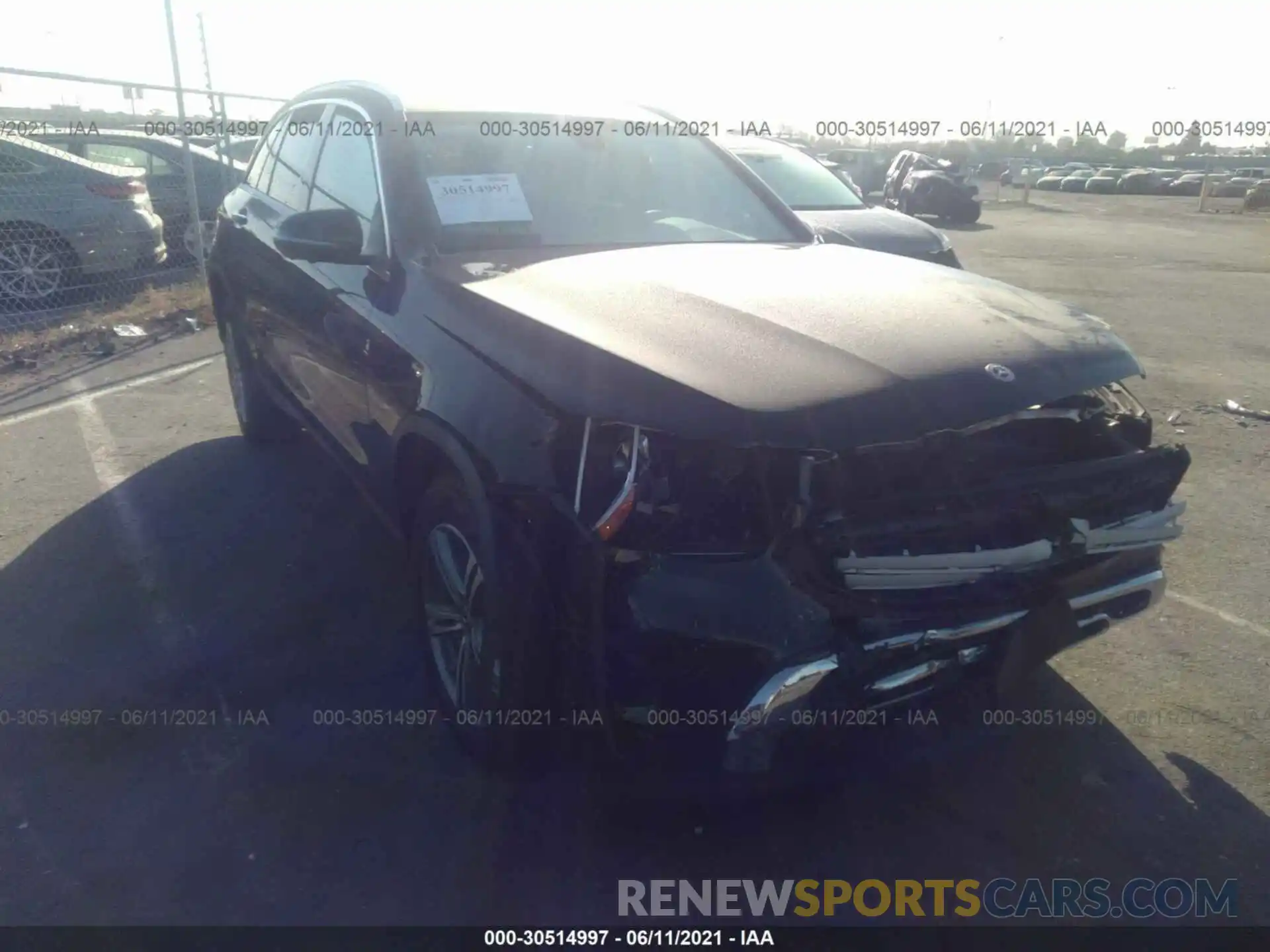 1 Photograph of a damaged car W1N0G8DB9MV264955 MERCEDES-BENZ GLC 2021