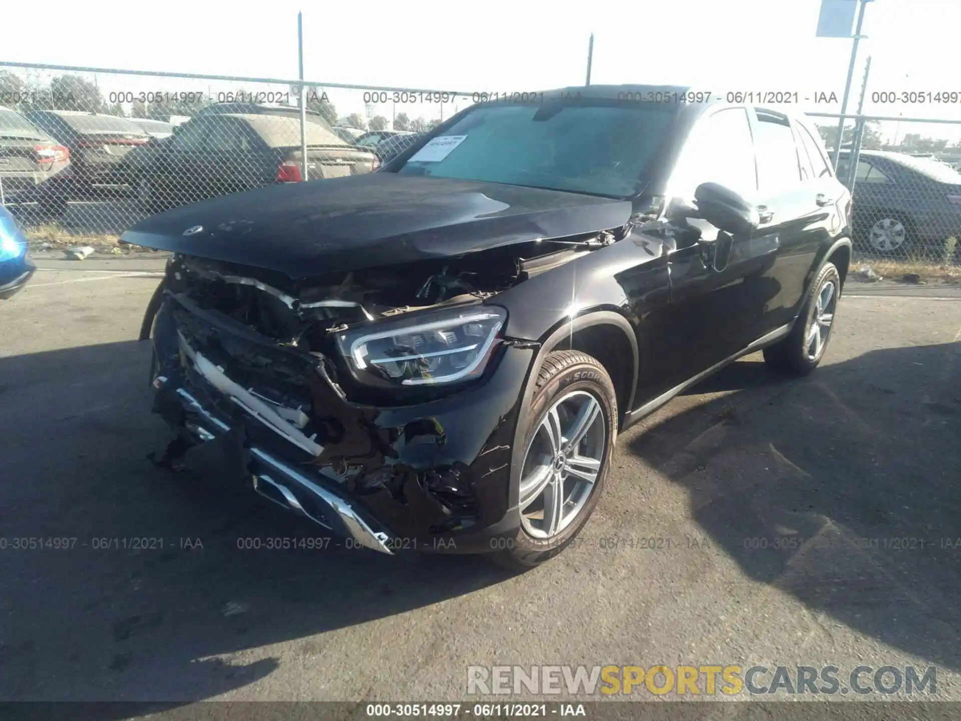 2 Photograph of a damaged car W1N0G8DB9MV264955 MERCEDES-BENZ GLC 2021