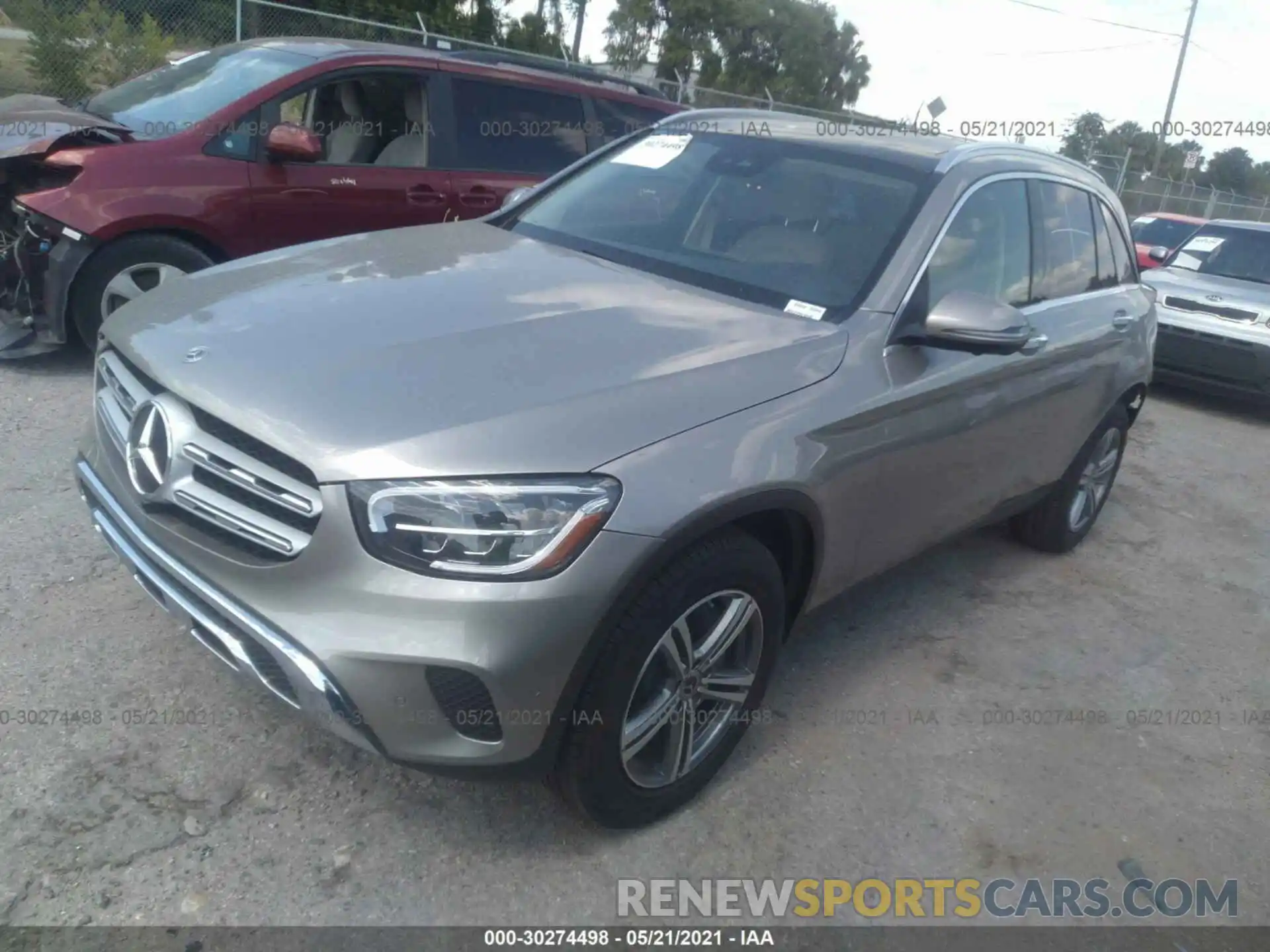 2 Photograph of a damaged car W1N0G8DB9MV270304 MERCEDES-BENZ GLC 2021