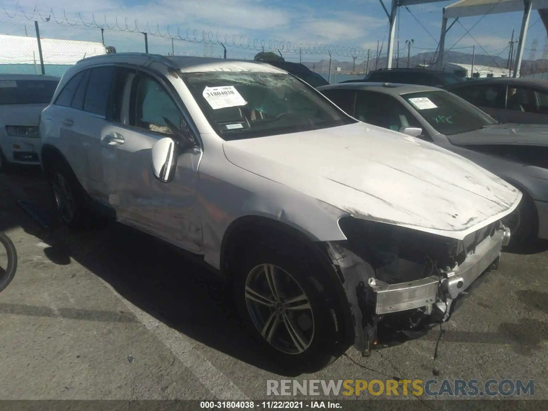 1 Photograph of a damaged car W1N0G8DBXMF911406 MERCEDES-BENZ GLC 2021