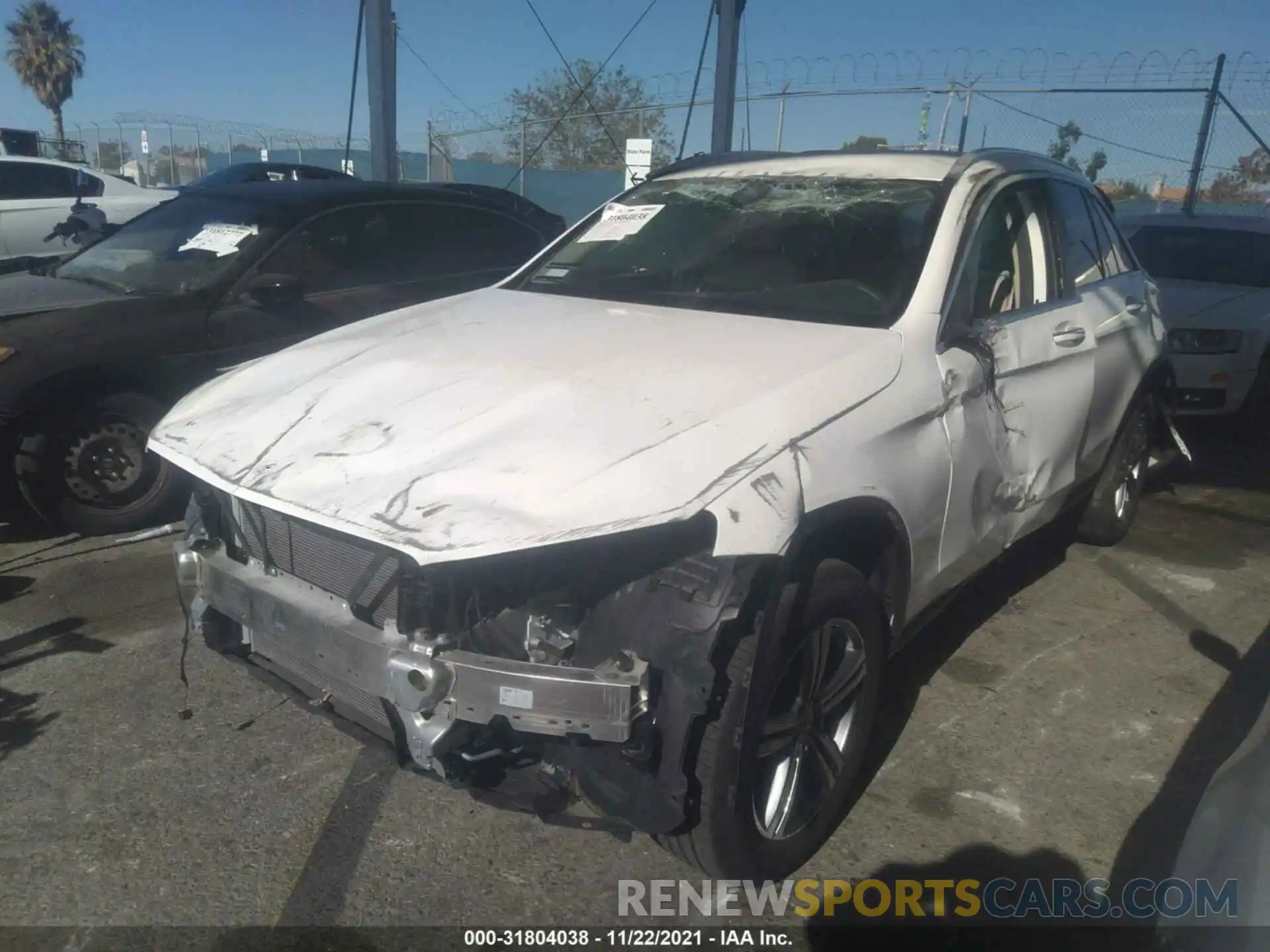 2 Photograph of a damaged car W1N0G8DBXMF911406 MERCEDES-BENZ GLC 2021