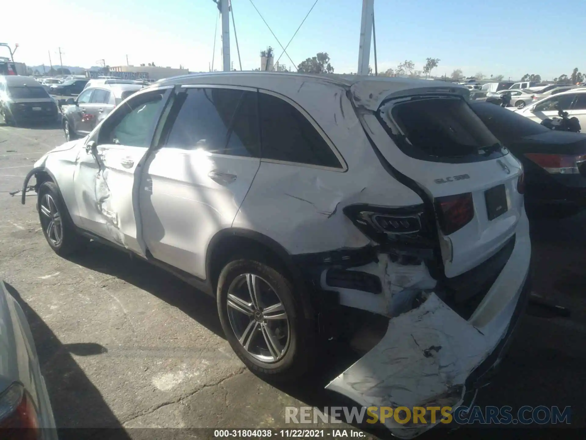 3 Photograph of a damaged car W1N0G8DBXMF911406 MERCEDES-BENZ GLC 2021