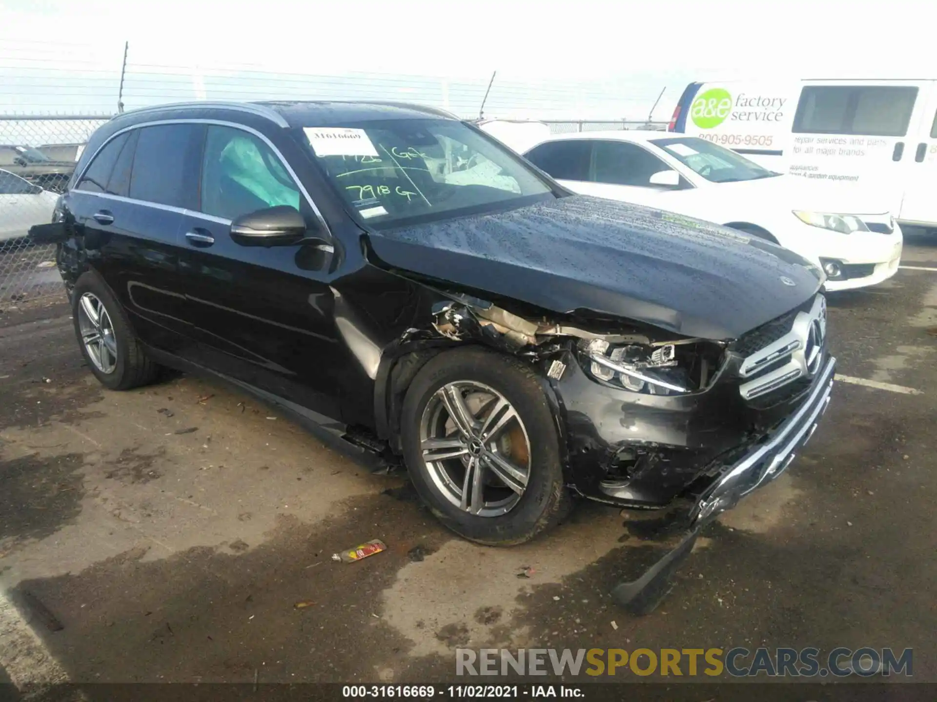 1 Фотография поврежденного автомобиля W1N0G8DBXMF927041 MERCEDES-BENZ GLC 2021