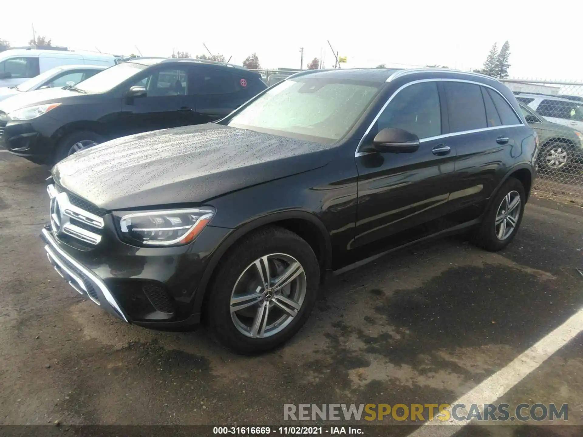 2 Фотография поврежденного автомобиля W1N0G8DBXMF927041 MERCEDES-BENZ GLC 2021