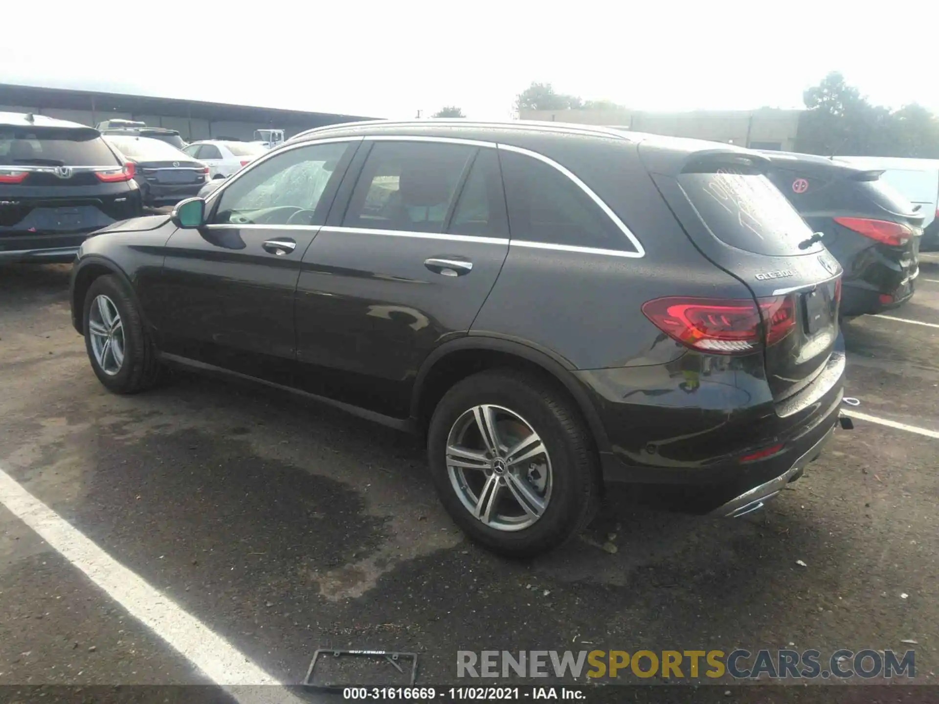 3 Фотография поврежденного автомобиля W1N0G8DBXMF927041 MERCEDES-BENZ GLC 2021