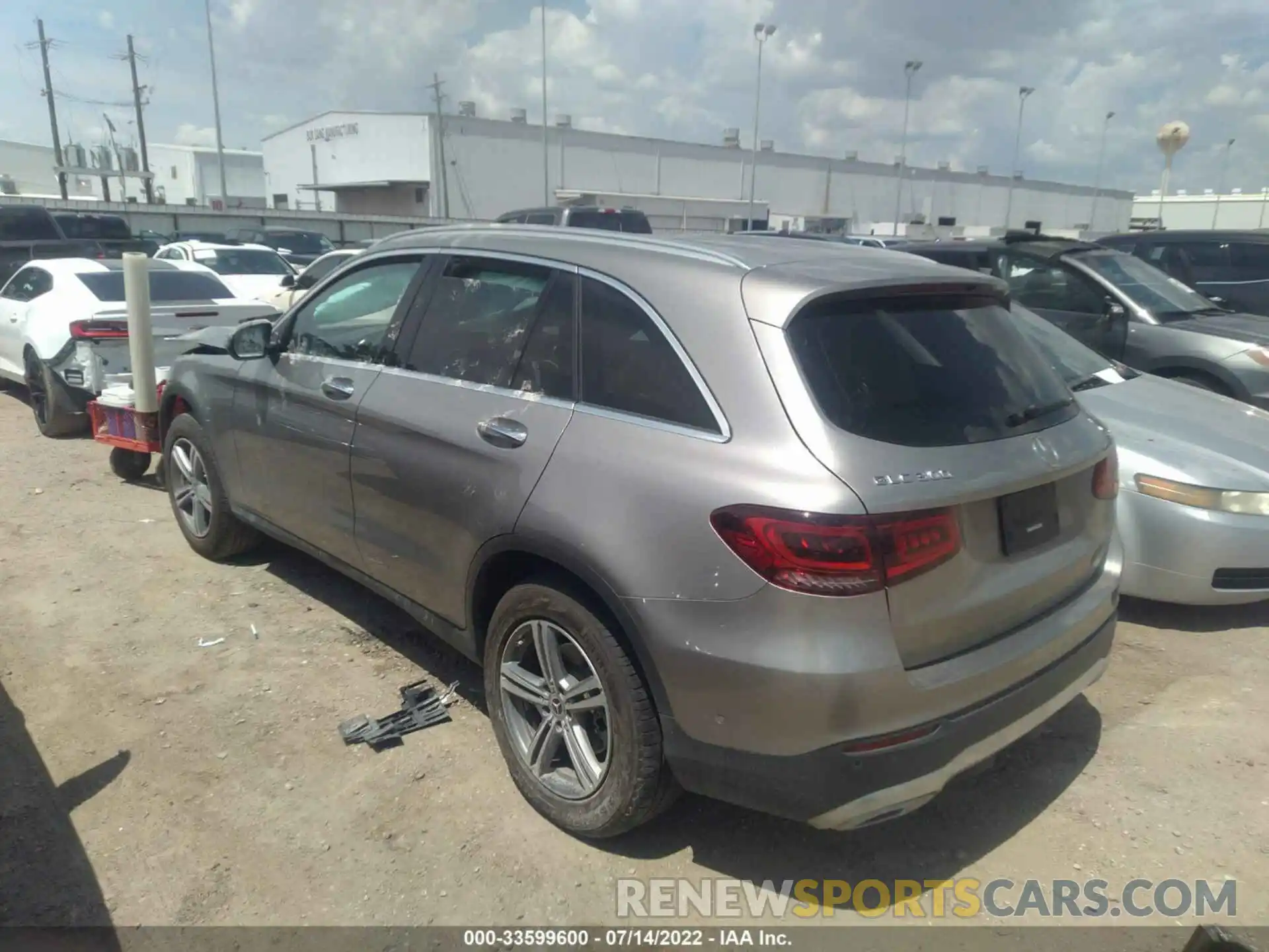 3 Фотография поврежденного автомобиля W1N0G8DBXMV264639 MERCEDES-BENZ GLC 2021