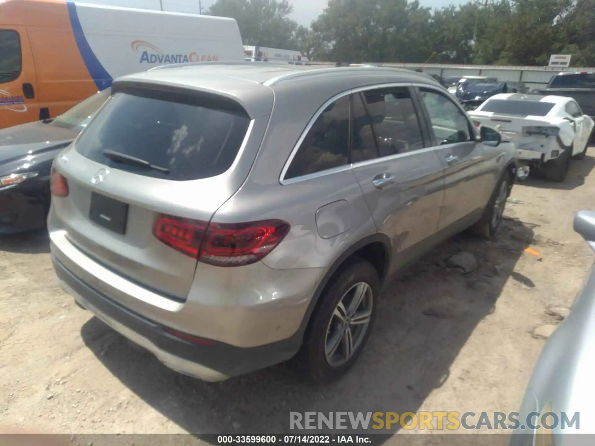 4 Фотография поврежденного автомобиля W1N0G8DBXMV264639 MERCEDES-BENZ GLC 2021