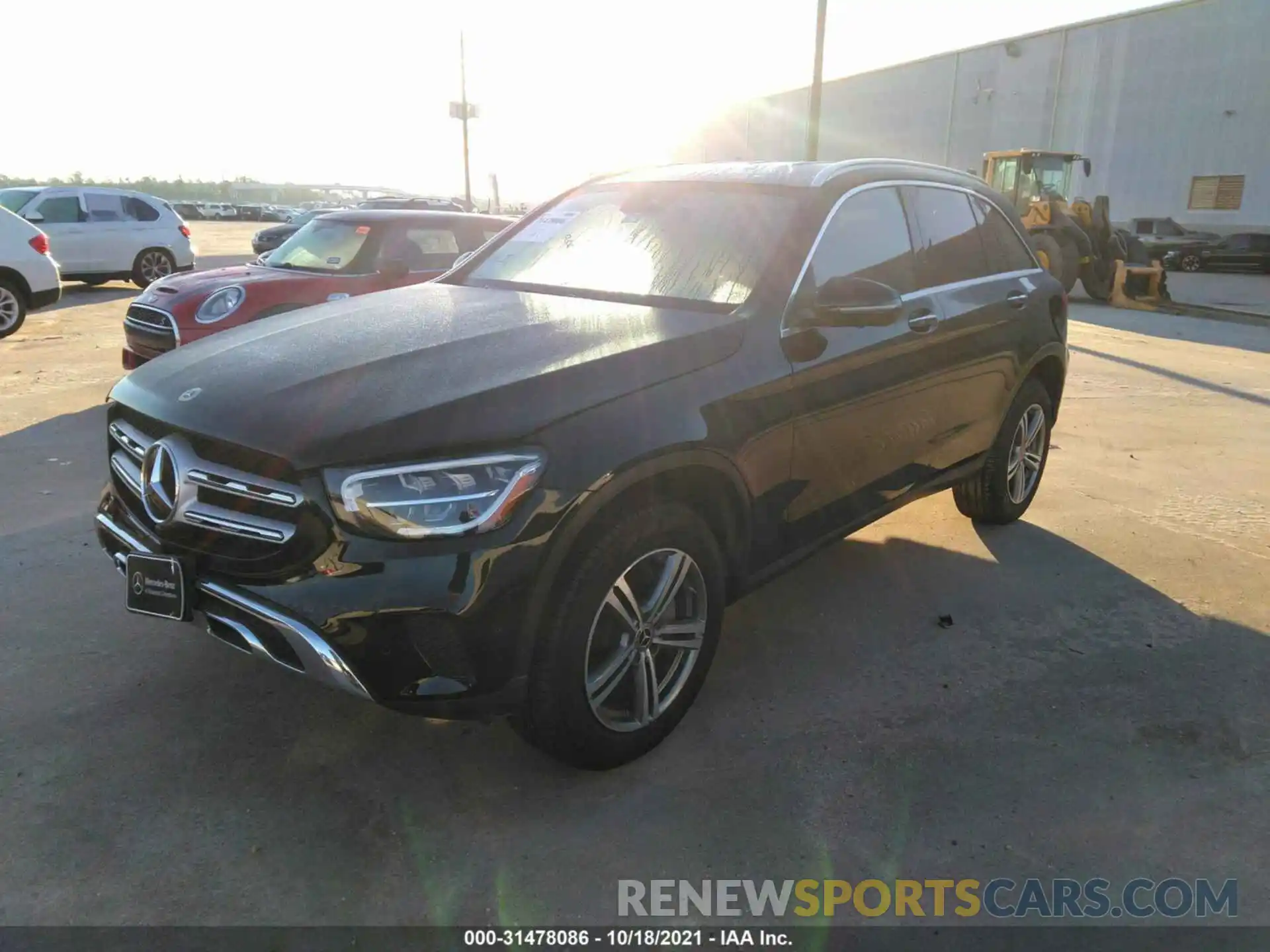 2 Photograph of a damaged car W1N0G8DBXMV287306 MERCEDES-BENZ GLC 2021